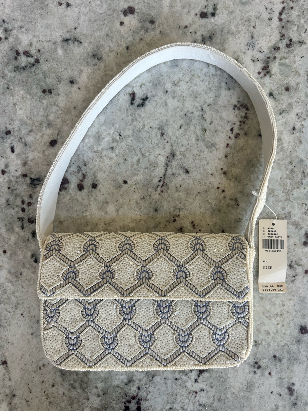 Anthropologie Fiona Beaded Bag NWT